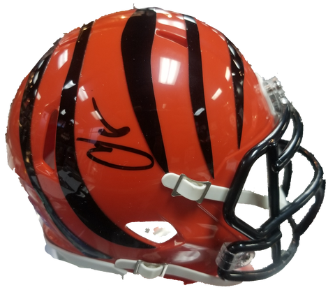 Chad Johnson Signed Bengals Mini Helmet Beckett COA