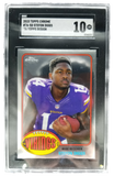 2015 Stefon Diggs Topps Chrome Rookie Card #76 SGC 10