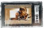 2010 Sport Kings Curly Neal Autographed Sport Kings Game Worn Patch Card SGC 8.5