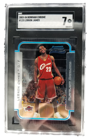 2003-04 Bowman Chrome #123 LeBron James Rookie Card SGC 7