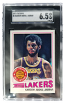 1977-78 Topps #1 Kareem Abdul-Jabbar Card SGC 6.5