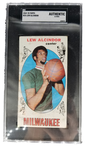 1969 Topps Lew Alcindor SGC Authentic