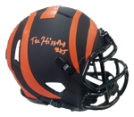 Tee Higgins Signed Bengals Eclipse Alternate Mini Helmet Beckett COA