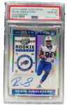 2019 Panini Contenders Optic Devin Singletary Auto Rookie Card #112 PSA 10