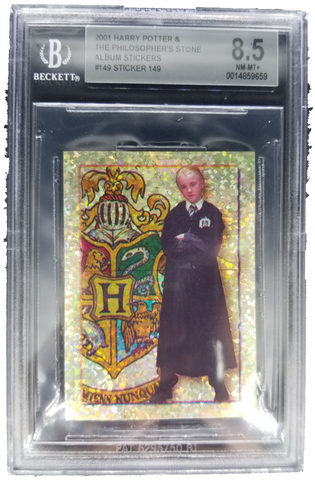 2001 Harry Potter Album Sticker #149 Draco Malfoy Beckett 8.5