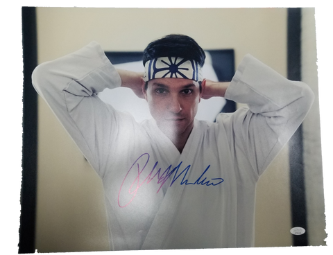 Ralph Macchio Signed 16x20 "Cobra Kai" Photo JSA COA