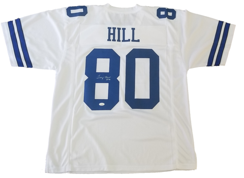 Tony Hill Signed Dallas Cowboys Throwback Jersey (JSA COA) Super