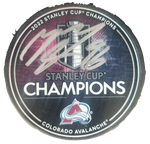 Mikko Rantanen Signed 2022 Stanley Cup Champions Logo Puck Fanatics Authenticated