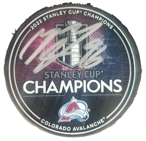 Mikko Rantanen Signed 2022 Stanley Cup Champions Logo Puck Fanatics Authenticated