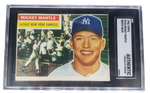 1956 Topps Mickey Mantle White Back Card