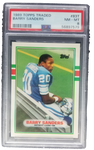 1989 Topps Traded Barry Sanders Card PSA NM-MT 8