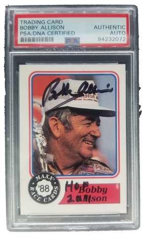 Bobby Allison 1988 Maxx Rookie Signed Trading Card PSA/DNA #30