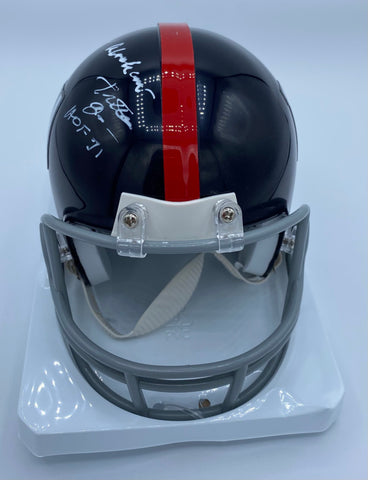 Y.A. Tittle New York Giants Signed Mini Helmet JSA COA – All In Autographs