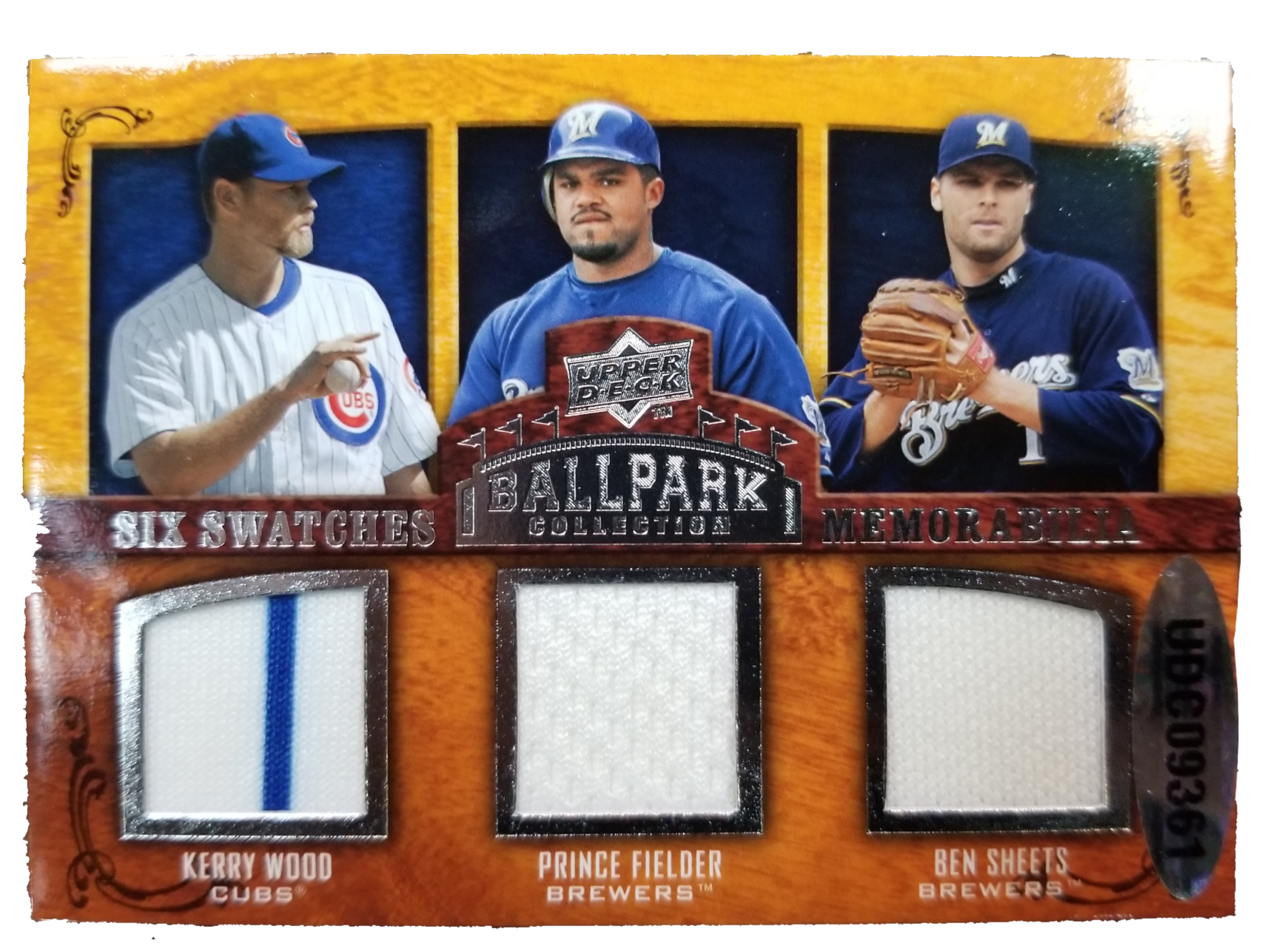 Albert Pujols, Mark Mulder, Derrek Lee, Kerry Wood, Prince Fielder, And Ben  Sheets - SIx Swatches Memorabilia UD Ballpark Collections - Six Jersey Card  – All In Autographs