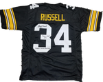 Andy Russell Autographed Steelers Jersey Inscribed "Team MVP 1971" "Steeler Captain For 10 Years" JSA COA