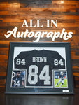 Antonio Brown Signed Jersey with Photos - Black - 40x34 - All In Autographs