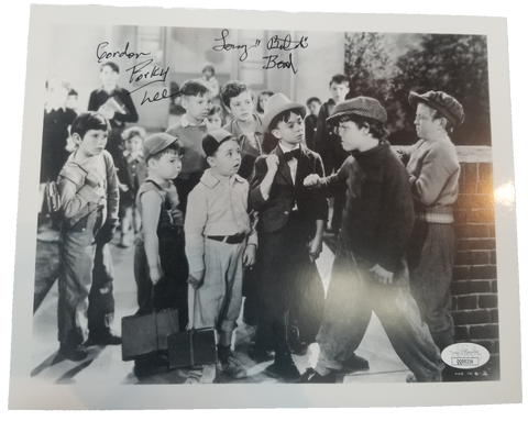 Gordon Lee And Larry Bond Signed Our Gang Photo Inscribed Butch And Porky JSA COA