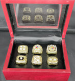 Pittsburgh Steelers Six-Piece Superbowl Replica Ring Set
