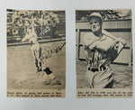 Set of Four (4) Newspaper Clippings Signed by Bob Dillinger