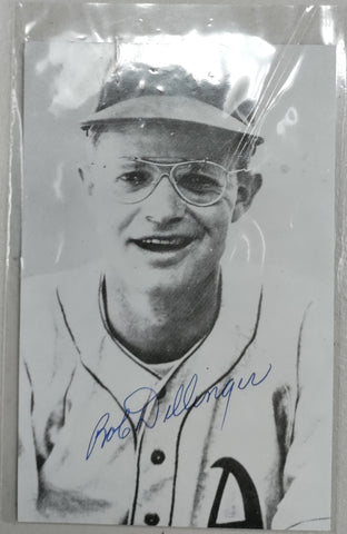 Collection of Ten (10) Bob Dillinger Baseball Cards and Photos- Including Two (2) Autos