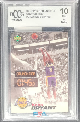 Kobe Bryant 1997 Upper Deck/Nestle Crunch Time Card BCCG 10