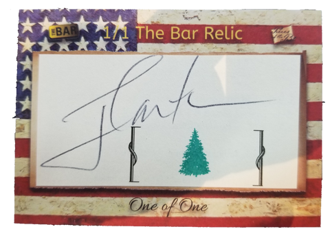 Jimmy Carter Cut Signature The Bar Relic Card 1/1