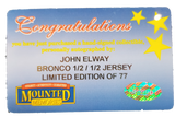 John Elway Signed Dual Colored Broncos Jersey JSA COA