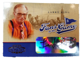 Larry King Fans Of The Game Signed Card