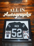 Khalil Mack Signed Jersey with Photos Black - All In Autographs - NFL