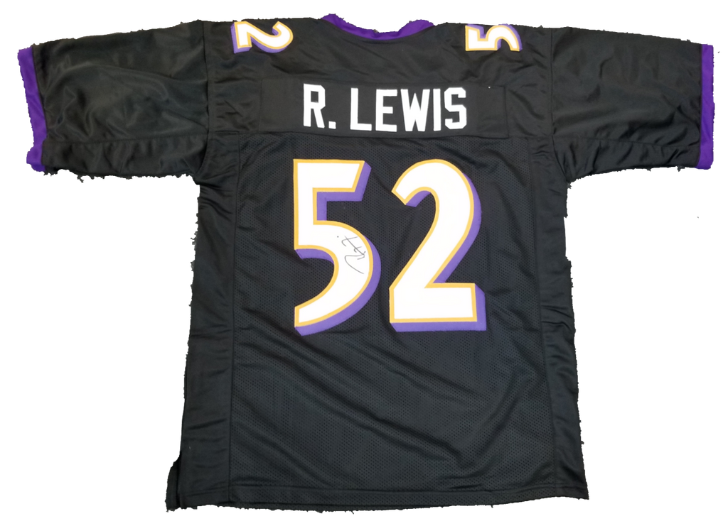 Ray Lewis Baltimore Ravens Autographed Football Jersey - JSA