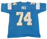 Ron Mix signed Los Angeles Chargers Jersey JSA COA