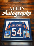 Brian Urlacher #54 Bears Framed Jersey (Blue ) - All In Autographs