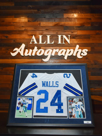 Everson Walls Framed Signed Jersey with Photos - All In Autographs