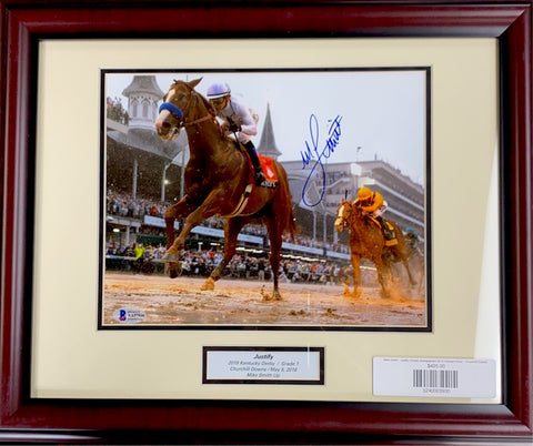Mike E. Smith (Justify) Signed Framed Photo