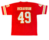 Tony Richardson Kansas City Chiefs Autographed Jersey - Red