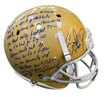 Rudy Ruettiger Notre Dame Fighting Irish Autographed Helmet with Full Inscription