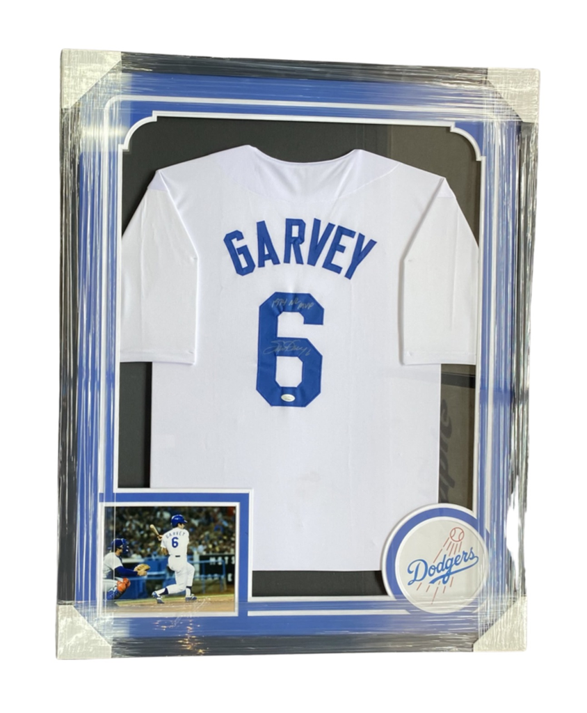 Steve Garvey Signed Framed Dodgers Jersey Inscribed “74 NL MVP” JSA – All  In Autographs