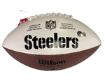 Dan Moore Signed Steelers Logo Football Inscribed “Steeler Nation”