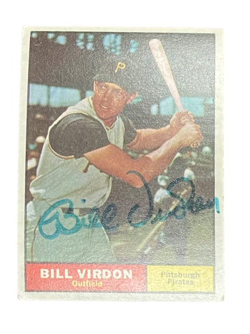 Bill Virdon 1961 Topps Baseball Autographed Card