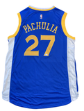 Zaza Pachulia Golden State Warriors Signed Jersey - Blue - Beckett COA