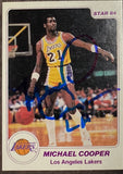 Michael Cooper 1984 Star Basketball Signed Card JSA Certified