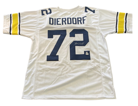 Dan Dierdorf Pittsburgh Panthers Signed Jersey - White