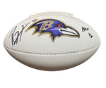 Ray Lewis Signed Baltimore Ravens Logo Ball Inscribed “HOF ‘18”