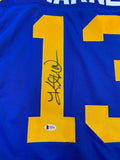 Kurt Warner St. Louis Rams Autographed Jersey - Blue Beckett COA