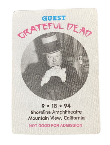 Grateful Dead Backstage Pass - September 18, 1994 Shoreline Amphitheatre, Mountain View, CA