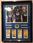 Steph Curry, Klay Thompson & Draymond Green Golden State Warriors Signed Framed Photo