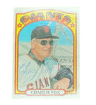 1972 Topps Charlie Fox Autographed Card No. 129