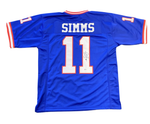 Phil Simms New York Giants Signed Jersey - Blue -Beckett COA