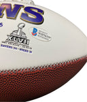 Jamal Lewis Signed Ravens Logo Football Inscribed “SB XXV Champs” Beckett Auth
