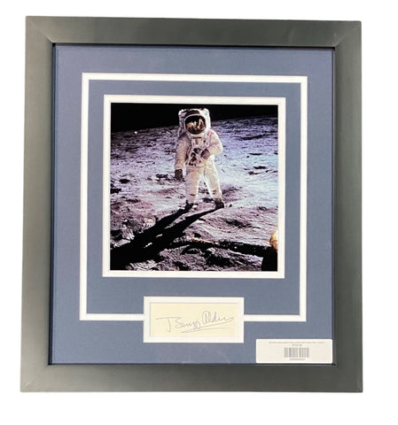 Buzz Aldrin Apollo 11 Moon Landing 16x17 Framed Photo - Autographed Cut Out